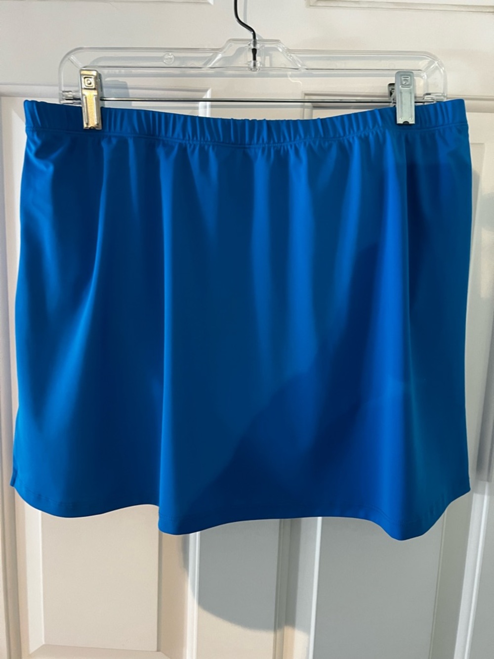 Blue Women's Swim Skirt - Elastic Waist